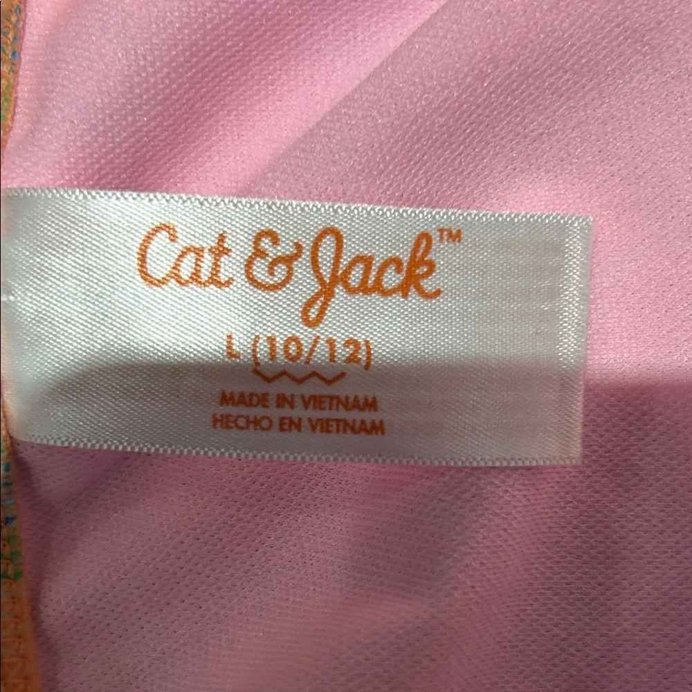 Never worn Cat & Jack Floral Kids Bikini - Pink and Blue - Picture 5 of 5